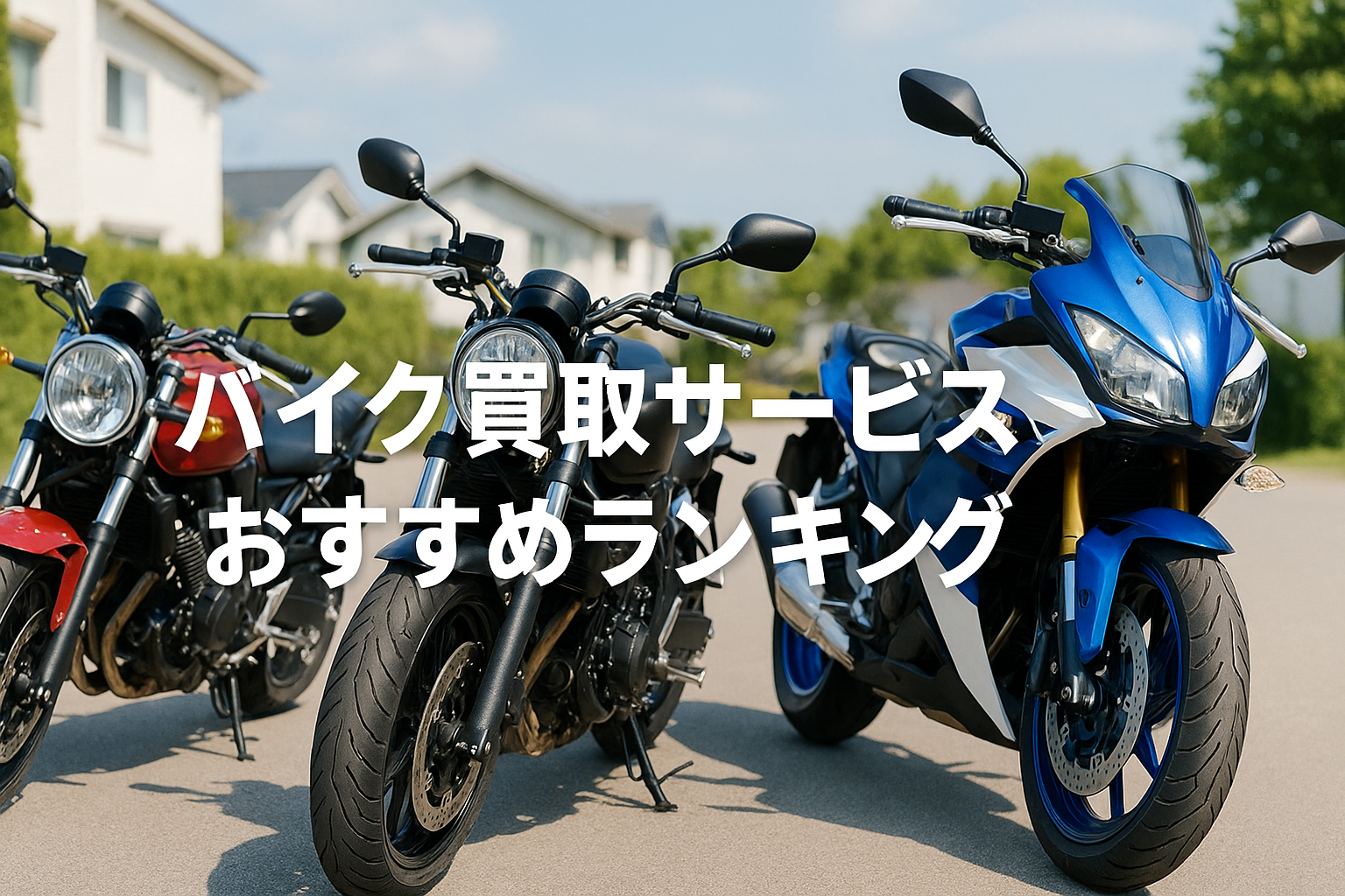 経験者が厳選！バイク買取サービスおすすめランキング