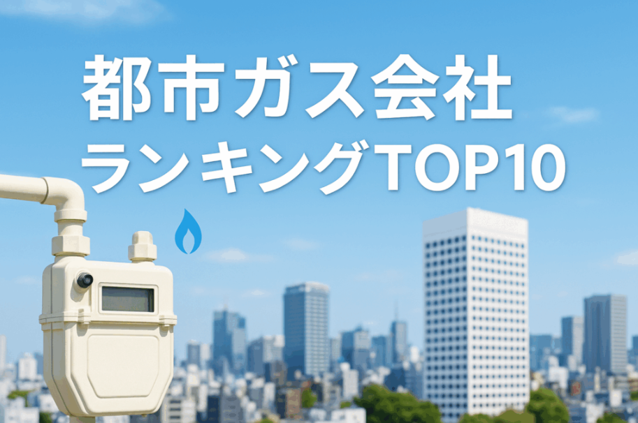 安定供給力No.1を誇る都市ガス会社を選ぶ！都市ガス会社ランキングTOP10